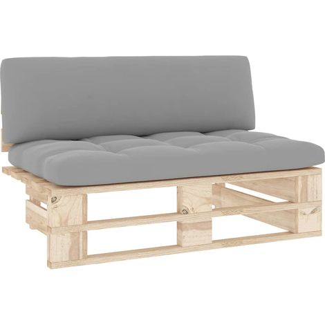 Maison Exclusive - Outdoor-Mittelsofa Paletten Imprägniertes Kief (1/5)