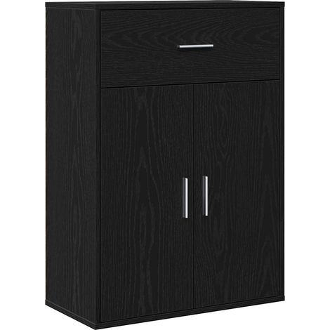 Maison Exclusive - Aparador Roble Negro 60 x 30 x 84 cm Madera de