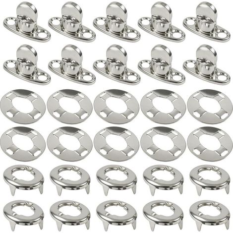 Drehknopfverschluss – Edelstahl in Marinequalität – Für Bootsmarkisen und Planen – 10er-Set (1/5)