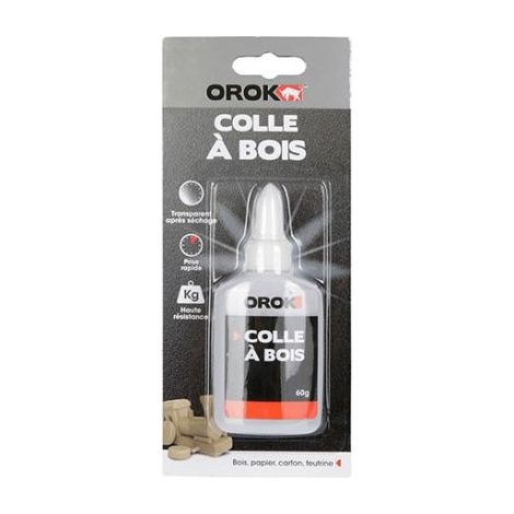 OROK - COLLE UNIVERSALI, COLLE PER LEGNO - COLLE PER LEGNO 60G, COLLE LIQUIDE PER LEGNO QUICK SET 60G - IN BOTTIGLIA DA 60G - TR