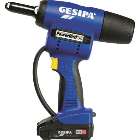 Akkublindnietsetzgerät PowerBird® Pro Gold Ed 9-tlg.20000N Schiebeakku,Ladegerät (1/5)