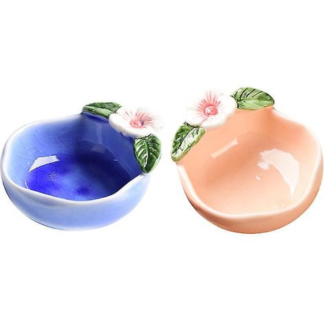 1 paire de soucoupes en céramique
