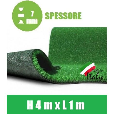 Prato Sintetico h 4,00 X 1 mt -Spessore:7 mm