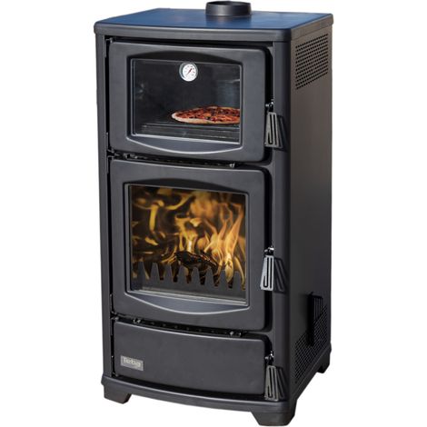 EEK A Kaminofen mit Backfach Teba TS 16 Mehrfachbelegung Holzofen 8 kW Kamin Ofen Holz Holzherd Küchenofen (1/5)