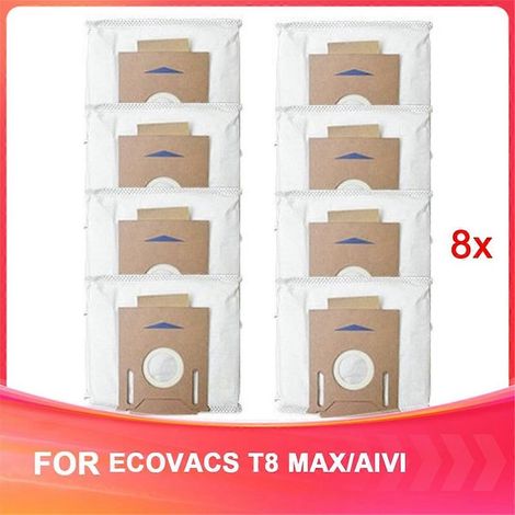 Accessoires pour aspirateur robot ECOVACS T8 MAX/AIVI : sacs à poussière de rechange (1/5)