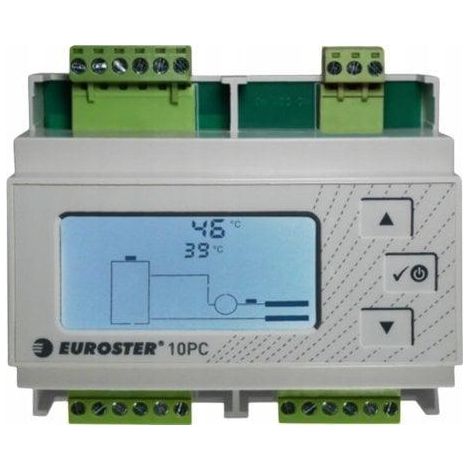Euroster Contrôleur de chaudière gris compact et efficace
