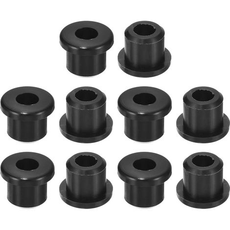 18Pcs Passe-Fils En Caoutchouc 10mm Trou De Perçage, 6mm ID Trou Passe-Fils Chapeau Noir En Silicone Pour Câblage, Automotive (1/5)