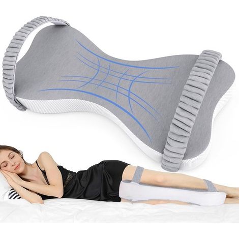 Coussin orthopédique pour jambes - Oreiller pour dormir sur le côté - Soutien genoux et grossesse - Oreiller de nuit ergonomique (1/5)