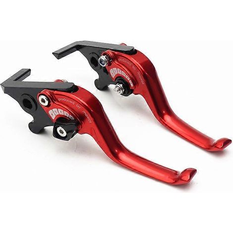 Accessoires moto adaptés à la Spring Breeze 150SC : frein à deux doigts court en alliage d'aluminium modifié, klaxon, embrayage (rouge). (1/5)