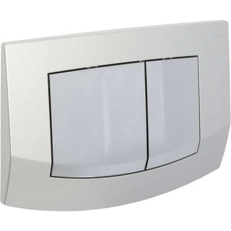 TECE WC-Betätigungsplatte TECEambia für Zweimengentechnik Rahmen mattchrom, Tasten Chrom 9.240.253 (1/2)