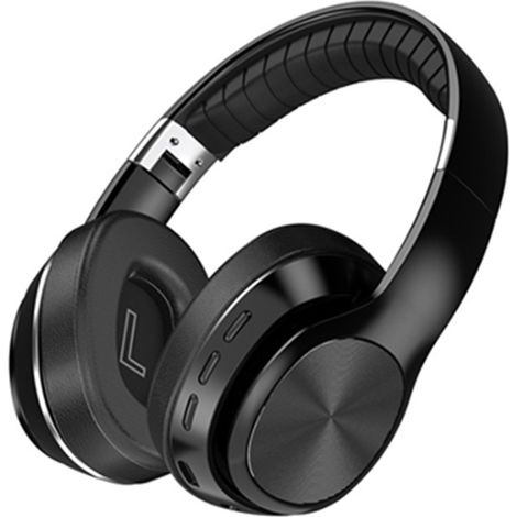 Casque antibruit actif, casque Bluetooth supra-auriculaire avec microphone, sans fil et filaire 2 en 1, audio haute résolution, connexion simultanée de 2 appareils, idéal pour les voyages et le bureau (1/5)