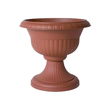 VASO CON SUPPORTO Ø cm 30 x h.30 lt.6,5 - coccio (1/5)