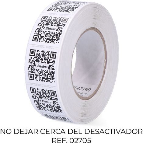 Confezione da 1000 etichette antifurto 410 bianco disattivabile 7551246 checkpoint