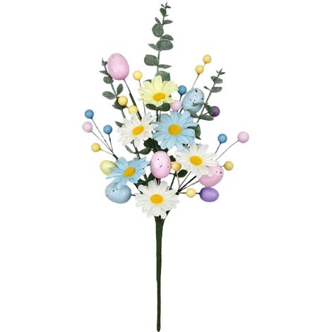 Branches Artificielles Avec Œufs De Pâques - Décoration Printanière Flexible - Pour Centrepieces Et Paniers - 3 Pièces (1/5)