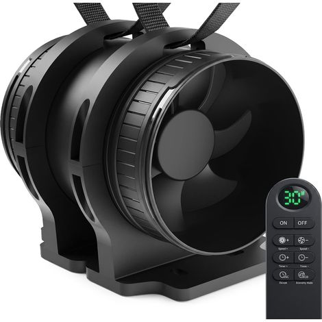 Ventilateur Conduit 100 mm avec Minuteur, 8 Vitesses, 95-310 m³/h (1/5)