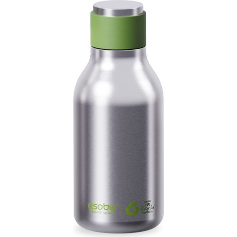 ASOBU - Urban - botella de acero inoxidable reciclado plata