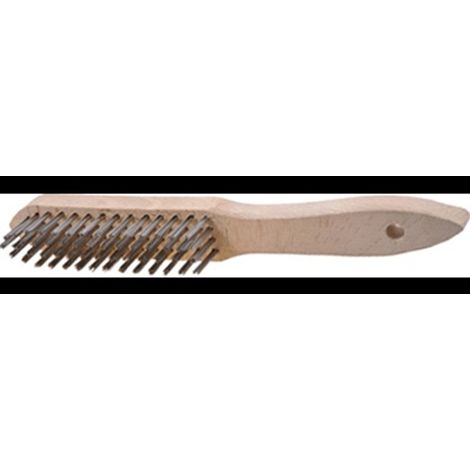 TECWERK Drahtbürste L.295mm 0,35mm VA 3-reihig TECWERK