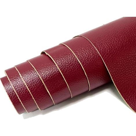 Simili Cuir Autocollant Patch De Réparation En Cuir 35X 137 cm, Ruban Adhésif De Réparation En Cuir, Grands Patchs En Cuir Pour Canapés, Meubles, Chaises(Bordeaux) (1/5)