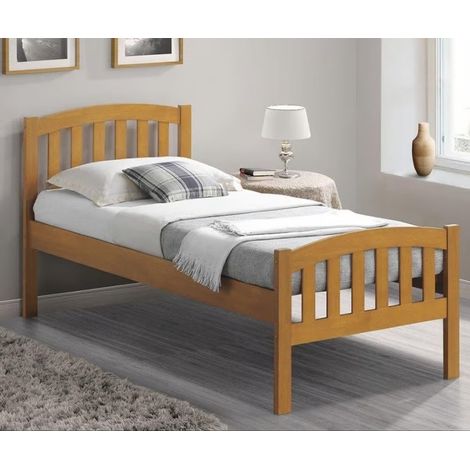 Lyon Oak Wooden Kids Bed Single (1/2)
