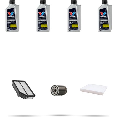 Kit tagliando 3 FILTRI e 4L OLIO compatibile con Honda Civic VIII 1.8 103kw dal 2006 (1/5)