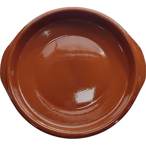 Casseruola classica in terracotta con manici ø10 cm
