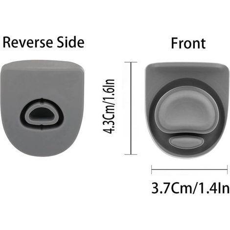 4 piezas，Tapones de silicona para sellar botellas de agua，Juntas de silicona，Adecuado para Owala FreeSip 19/24/25/32/40 oz，Gris，4,33,7 cm (1/3)