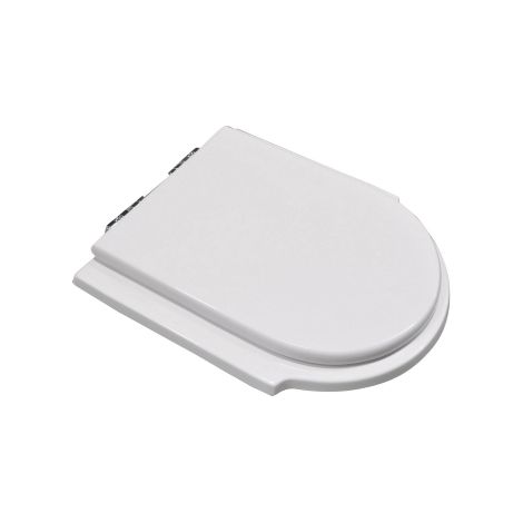 Abattant WC pour vase Dolomite Zagara Abattant WC 43 x 36,6 cm avec charnie'res a' expansion et sie'ge en fonte de bois