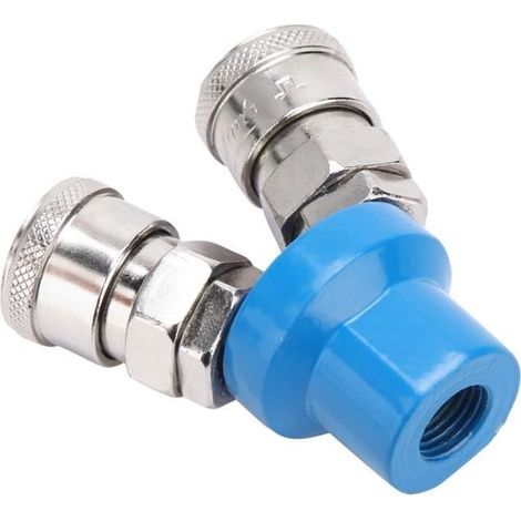 Fdit Raccord rapide pneumatique Connecteur de compresseur d'air de pompe à air pneumatique à raccord rapide 1/4 'de type C (2 (1/4)