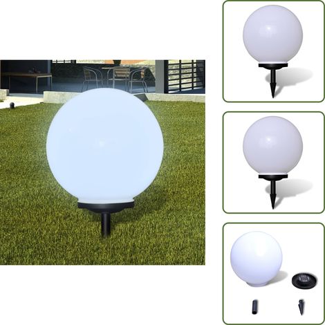 Wegeleuchte LED 40 cm mit Erdspieß - LED-Laterne - Solarleuchte - Gartenbeleuchtung - Außenscheinwerfer - Wegleucht (1/5)