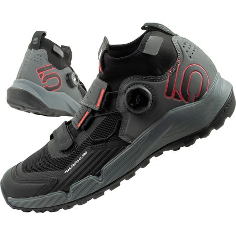 Adidas 5.10 Trailcross Pro Clip-In Mtb-Boot Grigio Cinque/Nero/Rosso [HP9929] taglia 40