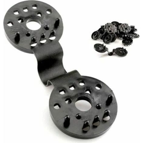Lot de 100 clips de support pour écran de confidentialité en tissu d'ombrage de serre robuste et pratique (1/4)