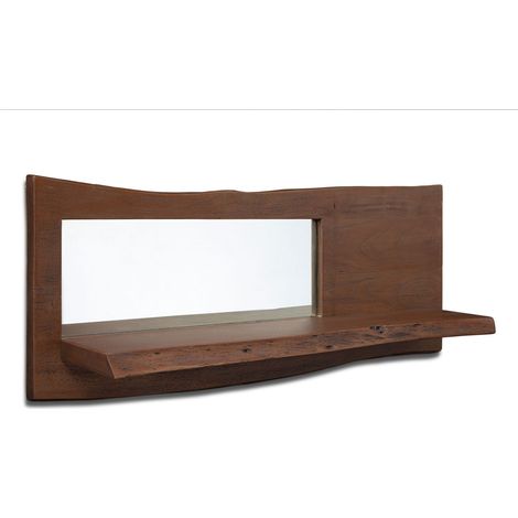 Wandregal Akazie 101x22x38 braun lackiert PURE ACACIA 807