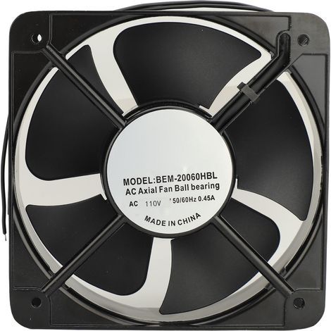 Ventilateur à flux Axial de 8 pouces, silencieux, 285 m³/h, 2600 tr/min, montage mural, pour cuisine, chambre à coucher, bureau, sous-sol, 110 V (1/5)