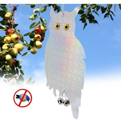 Bird-Free Zone Tool - PVC Owl Deterrent, 2-Pack for Bird Protection and Repellent.