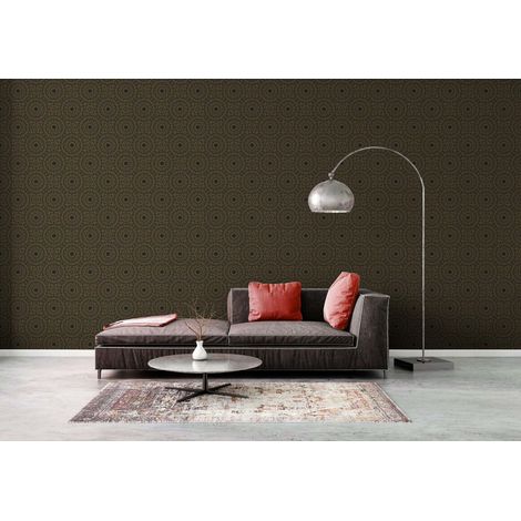 A.S. Creation Premium Wall 2 389682 Vliestapete Grafisch 10.05 x 0.53 m Schwarz Wohnzimmer Schlafzimmer Flur Küche Esszimmer Badezimmer Bad Arbeitszimmer Büro Diele (1/5)