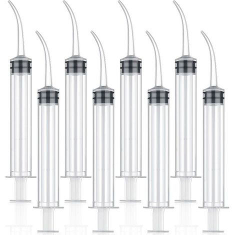 Seringue coudée dentaire pour rinçage buccal (1 pièce)