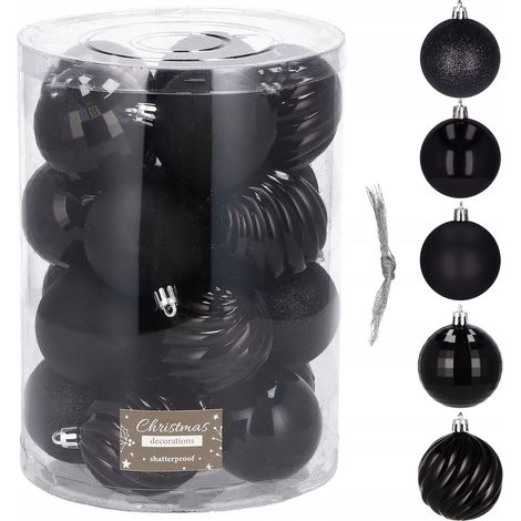 PALLINE DI NATALE GRIGIE SET INDESTRUTTIBILI 20 pezzi