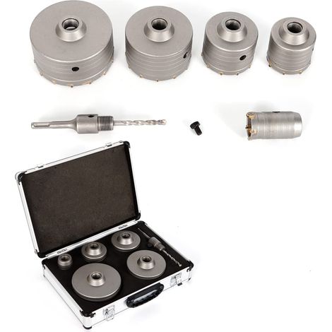 SDS Plus Lochsäge Bohrkrone Dosenbohrer set 40/68/80/100/120mm für Bohrhammer Beton Ziegel Stein