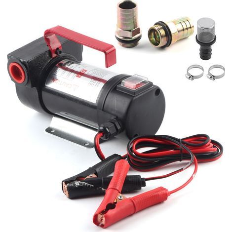 Pompe à fioul électrique 12V DC – Débit 40 L/min – Auto-amorçante avec filtre intégré – Construction en fonte résistante à la corrosion (1/5)