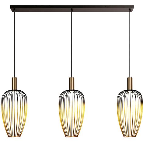 Lampe à fil à 3 lumières Aurelie Or - 21442/03/10 (1/2)