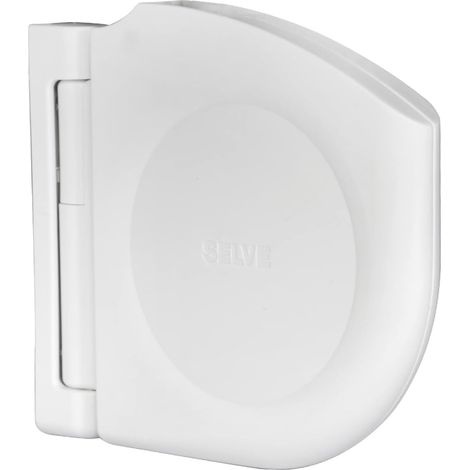 Enrouleur de sangle de volet roulant pour sangle 12 à 15mm en PVC blanc amovible 180° capacité 5m Orientable Ressort tendu Fenêtre Baie vitrée