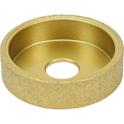 Disque abrasif diamanté de 3 pouces, pour une utilisation à sec et humide, avec bords arrondis soudés sous vide, pour carrelage, quartz, marbre et granit. (1/5)