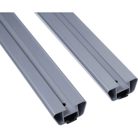 Barre de toit, alliage d'aluminium, ajustement universel, Argent (1/2)