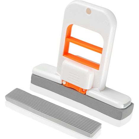 Mini Balai Éponge Pliable pour Bureau, Balai Éponge Absorbant de Nettoyage Humide et Sec pour Salle de Bain et Cuisine (1/5)