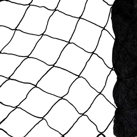 Filet anti-oiseaux noir, filet anti-oiseaux robuste, filet pour volière/poulailler, filet de protection pour oiseaux, filet de protection pour potager et verger, maille de 5 cm x 5 cm, 7,5 m x 15 m, f (1/3)