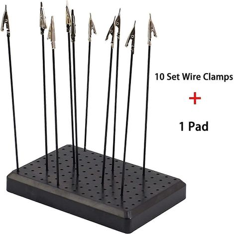Support de peinture et ensemble de 10 pinces crocodiles, outils de modélisme, support pour peinture aérographe, pièces de modélisme, bricolage, carte, mémo photo (1/5)