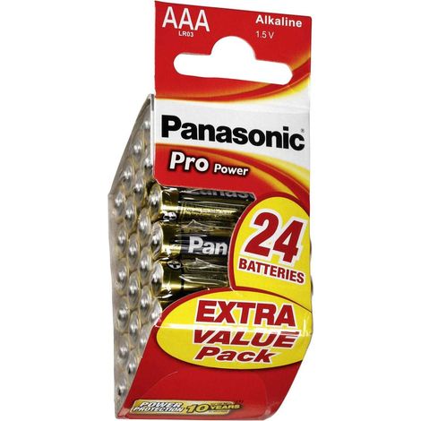 Panasonic Pro Power LR03PPG - Pila 24 x AAA tipo alcalina