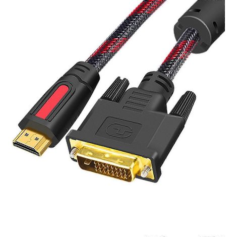 Adaptateur DVI bidirectionnel pour téléviseur HD, prend en charge la conversion interne, 1,5 mètre. (1/5)