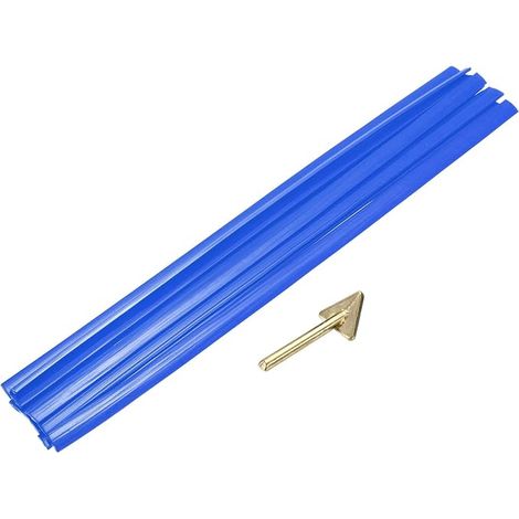 10 Pcs Tiges De Soudure Plastique 13 Pouces 9.5mm x 330mm Bleu (1/5)