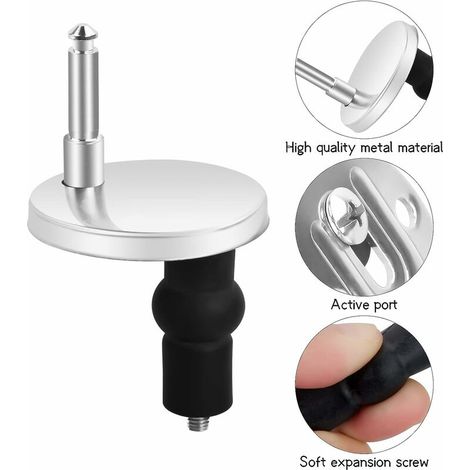 Lot de 2 Fixation Abattant WC Universelles Abattant de Toilettes à Charnière Couvercle de Toilettes Abattant Fixations Abattant de Toilettes Remplacement Fixation pour Siège de WC Abattant WC Fix